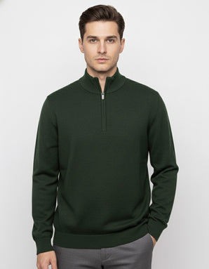 Diffney Cotton Half Zip