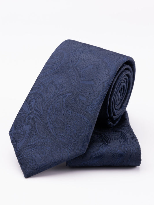 Diffney Monochrome Paisley Tie