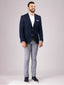 Diffney Navy Weave Sports Jacket