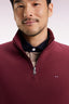 Eden Park Cotton Fleece Zip-Up Sweatshirt With A Stand-Up Collar