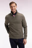 Eden Park Cotton Fleece Zip-Up Sweatshirt With A Stand-Up Collar