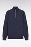 Eden Park Cotton Quarter-Zip Trucker Neck Sweater