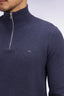 Eden Park Cotton Quarter-Zip Trucker Neck Sweater