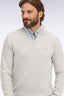 Eden Park Cotton Quarter-Zip Trucker Neck Sweater