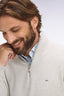 Eden Park Cotton Quarter-Zip Trucker Neck Sweater
