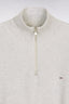 Eden Park Cotton Quarter-Zip Trucker Neck Sweater
