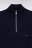 Eden Park Cotton Quarter-Zip Trucker Neck Sweater