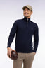 Eden Park Cotton Quarter-Zip Trucker Neck Sweater