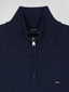 Eden Park Half Zip Wool And Cotton Jumper