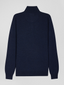 Eden Park Half Zip Wool And Cotton Jumper