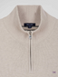 Eden Park Half Zip Wool And Cotton Jumper