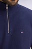 Eden Park Honeycomb Cotton Trucker Collar Sweater