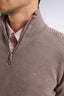 Eden Park Honeycomb Cotton Trucker Collar Sweater