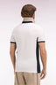 Eden Park Slim Fit Cotton Polo with Navy Contrast Panels