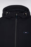 Eden Park Windbreaker In Navy Mixed Nylon With Integrated Hood