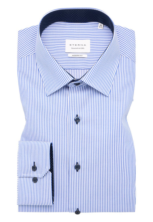 Eterna Modern Fit Striped Shirt