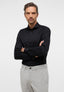 Eterna Slim Fit Black Shirt