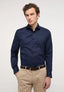 Eterna Slim Fit Navy Shirt