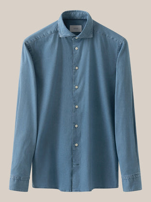 Eton Denim Stretch Regular Fit Shirt