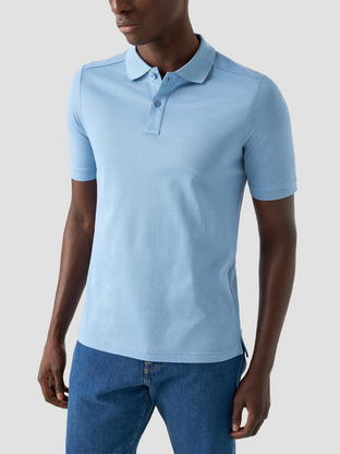 Eton Filo Di Scozia Solid Piqué Polo T-Shirt