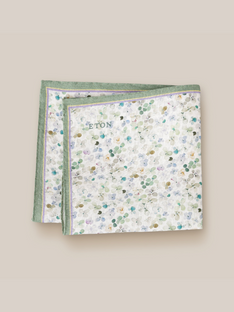 Eton Floral Linen Pocket Square