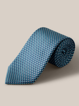 Eton Geometric Woven Silk Tie