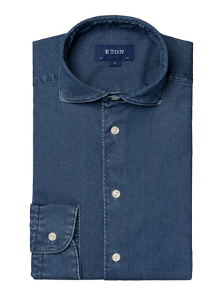 Eton Stretch Denim Regular Fit Shirt