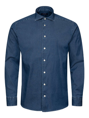 Eton Stretch Denim Regular Fit Shirt