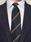 Eton Striped Wool Silk Linen Tie