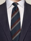 Eton Striped Wool Silk Linen Tie