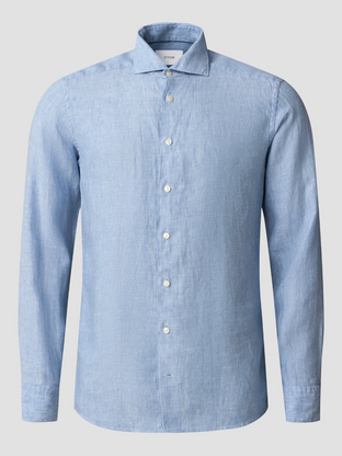 Eton Twill Linen Regular Fit Shirt