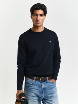 Gant Classic Cotton Crew Neck Sweater