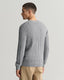 Gant Cotton Cable Knit Crew Neck Sweater-Knitwear-Gant-Pink-M-Diffney Menswear