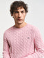 Gant Cotton Cable Knit Crew Neck Sweater