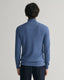 Gant Cotton Piqué Half-Zip Sweater-Knitwear-Gant-Navy-S-Diffney Menswear