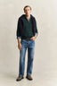 Gant Herringbone Half-Zip Sweater