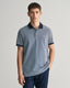 Gant Oxford Piqué Polo Shirt-Tops-Gant-Navy-S-Diffney Menswear