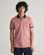Gant Oxford Piqué Polo Shirt-Tops-Gant-Pink-M-Diffney Menswear
