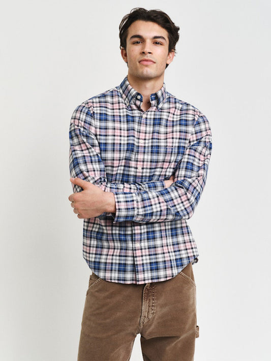 Gant Regular Fit Checked Archive Oxford Shirt