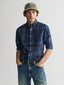 Gant Regular Fit Garment-Dyed Checked Shirt