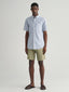 Gant Regular Fit Striped Cotton Linen Short Sleeve Shirt-Casual shirts-Gant-Blue-S-Diffney Menswear