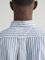 Gant Regular Fit Striped Cotton Linen Short Sleeve Shirt-Casual shirts-Gant-Blue-S-Diffney Menswear