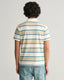 Gant Striped Piqué Polo Shirt-Tops-Gant-Beige-S-Diffney Menswear