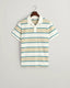 Gant Striped Piqué Polo Shirt-Tops-Gant-Beige-S-Diffney Menswear