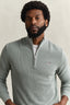 Gant Textured Cotton Half-Zip Sweater
