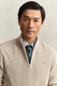 Gant Textured Cotton Half-Zip Sweater
