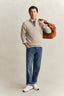 Gant Textured Cotton Half-Zip Sweater