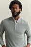 Gant Textured Cotton Half-Zip Sweater