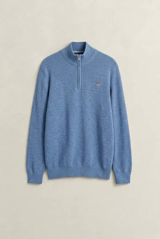 Gant Textured Cotton Half-Zip Sweater