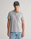 Gant Tipped Piqué Polo Shirt-Tops-Gant-Light Grey-S-Diffney Menswear